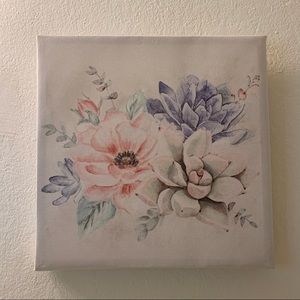 Square Floral Wall Picture